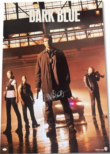 DYLAN MCDERMOTT SIGNED AUTOGRAPHED 27×40 ORIGINAL WB POSTER DARK BLUE JSA COLLECTIBLE MEMORABILIA