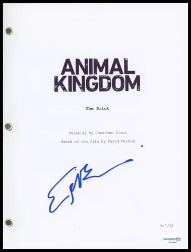ELLEN BARKIN “ANIMAL KINGDOM” AUTOGRAPH SIGNED FULL PILOT EPISODE SCRIPT ACOA COLLECTIBLE MEMORABILIA