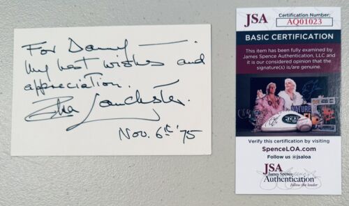ELSA LANCHESTER SIGNED AUTOGRAPHED 4×6 CARD JSA CERT BRIDE OF FRANKENSTEIN COLLECTIBLE MEMORABILIA