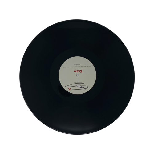 EMINEM SIGNED MUSIC TO BE MURDERED BY 12″ VINYL RECORD TEST PRESSING 223/400 COA COLLECTIBLE MEMORABILIA