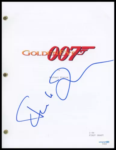 FAMKE JANSSEN “GOLDENEYE” AUTOGRAPH SIGNED JAMES BOND 007 SCRIPT SCREENPLAY ACOA COLLECTIBLE MEMORABILIA