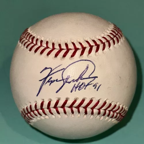 FERGIE JENKINS (Cubs) Signed Official MLB Baseball Beckett Auth BAS w/ HOF Insc
