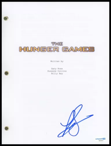 FRANCIS LAWRENCE “THE HUNGER GAMES” DIRECTOR AUTOGRAPH SIGNED SCRIPT SCREENPLAY COLLECTIBLE MEMORABILIA