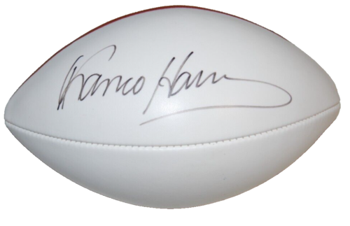 FRANCO HARRIS SIGNED (PITTSBURGH STEELERS) WILSON NFL FOOTBALL BECKETT BL52195 COLLECTIBLE MEMORABILIA
