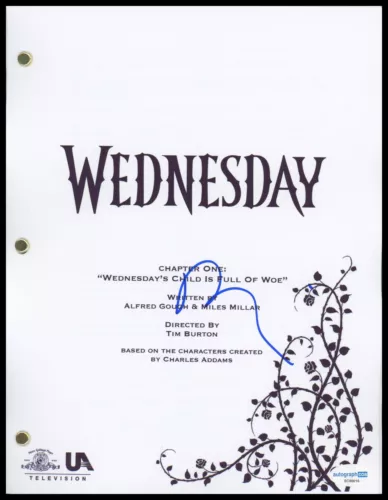 FRED ARMISEN “WEDNESDAY” AUTOGRAPH SIGNED COMPLETE PILOT EPISODE SCRIPT ACOA COLLECTIBLE MEMORABILIA
