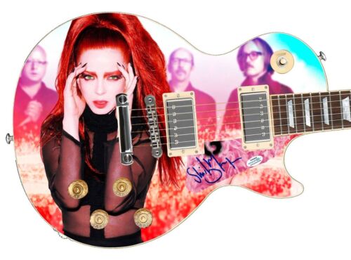 GARBAGE SHIRLEY MANSON AUTOGRAPHED CUSTOM GRAPHICS 1/1 PHOTO GUITAR ACOA COLLECTIBLE MEMORABILIA
