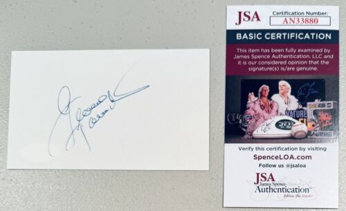 George Hamilton Signed Autographed 3x5 Card JSA Cert Zorro