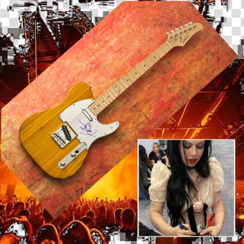 GFA AND THE HEROINES STAR * KELSY KARTER * SIGNED ELECTRIC GUITAR PROOF COA COLLECTIBLE MEMORABILIA
