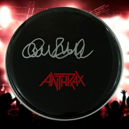 GFA ANTHRAX BAND DRUMMER * CHARLIE BENANTE * SIGNED NEW 10″ DRUMHEAD COA COLLECTIBLE MEMORABILIA