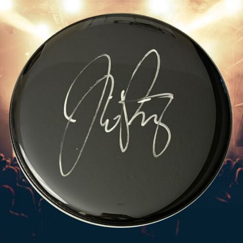 GFA DREAM THEATER DRUMMER * MIKE PORTNOY * SIGNED 10″ DRUMHEAD COA COLLECTIBLE MEMORABILIA