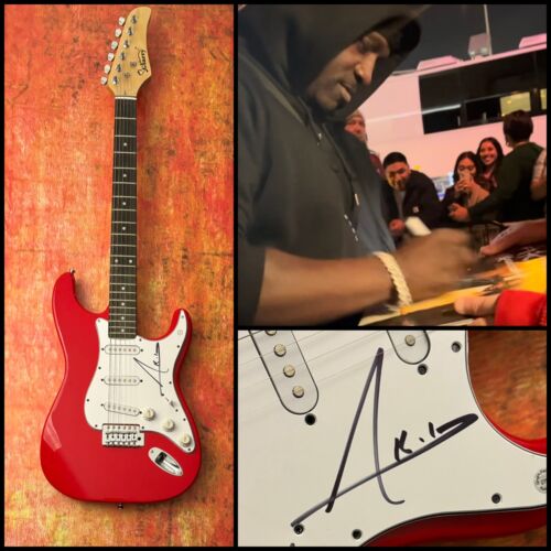 GFA KONVICTED SMACK THAT STAR * AKON * SIGNED ELECTRIC GUITAR PROOF COA COLLECTIBLE MEMORABILIA