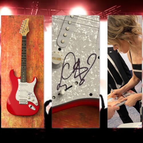 GFA SHATTER ME VIOLINIST * LINDSEY STIRLING * SIGNED ELECTRIC GUITAR PROOF COA COLLECTIBLE MEMORABILIA