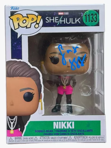 GINGER GONZAGA SIGNED SHE HULK FUNKO POP NIKKI 1133 MARVEL AUTOGRAPH BECKETT COA COLLECTIBLE MEMORABILIA