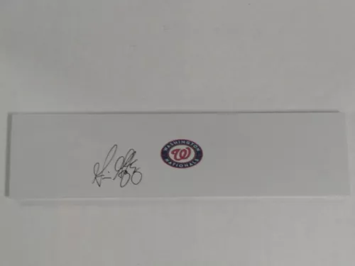 GIO GONZALEZ SIGNED PITCHING RUBBER WASHINGTON NATIONALS MOUND