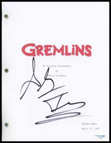 GLYNN TURMAN “GREMLINS” AUTOGRAPH SIGNED ‘ROY HANSON’ SCRIPT SCREENPLAY ACOA COLLECTIBLE MEMORABILIA