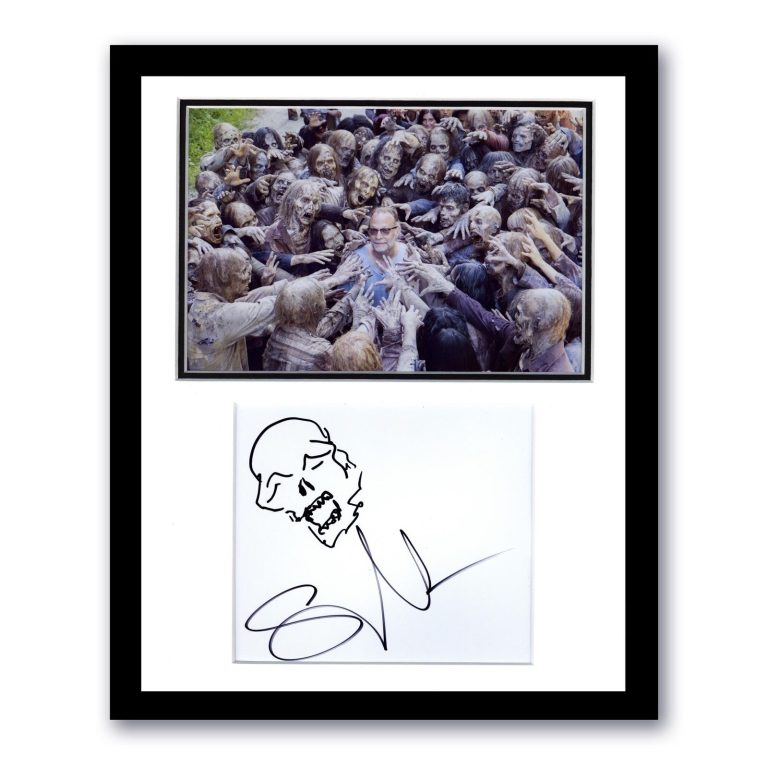 GREG NICOTERO “THE WALKING DEAD” AUTOGRAPH SIGNED SKETCH FRAMED 11×14 DISPLAY COLLECTIBLE MEMORABILIA