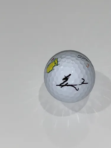 GUAN TIANLANG SIGNED TITLEIST MASTERS GOLF BALL 14 YEARS OLD YOUNGEST EVER