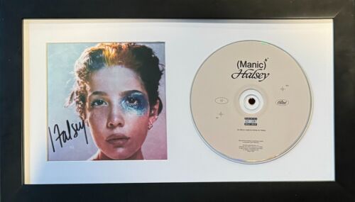 HALSEY SIGNED AUTOGRAPH MANIC CD FRAMED DISPLAY SINGER BECKETT COA COLLECTIBLE MEMORABILIA