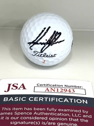 Henrik Stenson Hand Signed 143 The Open Major Golf Ball JSA CERT
