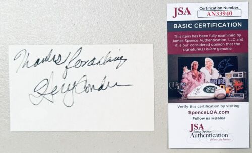 HENRY CORDEN SIGNED AUTOGRAPHED 3×5 CARD JSA CERT VOICE OF FRED FLINTSTONE COLLECTIBLE MEMORABILIA