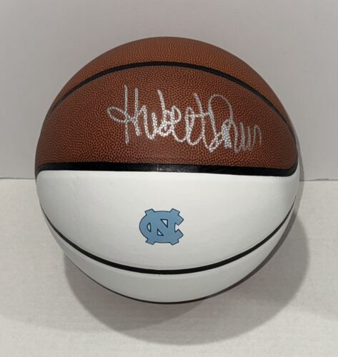 HUBERT DAVIS SIGNED BASKETBALL NORTH CAROLINA TAR HEELS AUTOGRAPHED COLLECTIBLE MEMORABILIA