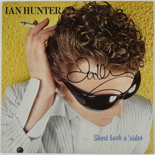 IAN HUNTER JSA SIGNED AUTOGRAPH RECORD VINYL SHORT BACK N SIDES COLLECTIBLE MEMORABILIA