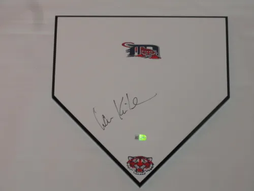 IAN KINSLER SIGNED HOME PLATE DETROIT TIGERS AUTOGRAPHED ALL STAR