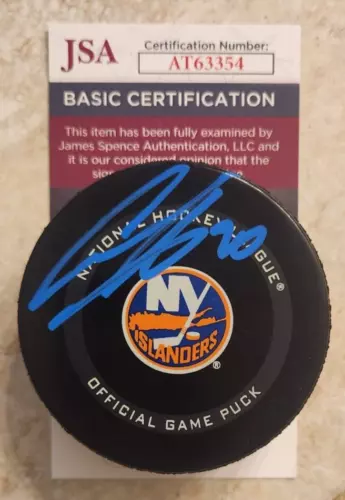 Ilya Sorokin Signed Official NHL Game Puck w JSA COA #AT63354 New York Islanders