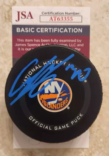 Ilya Sorokin Signed Official NHL Game Puck w JSA COA #AT63355 New York Islanders