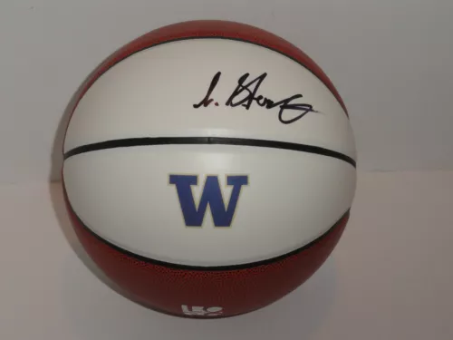 ISAIAH STEWART SIGNED BASKETBALL WASHINGTON HUSKIES FULL SIGNATURE PROOF