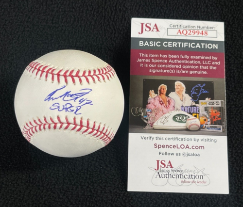 IVAN NOVA SIGNED & INSCRIBED NEW YORK YANKEES OML BASEBALL JSA COA COLLECTIBLE MEMORABILIA