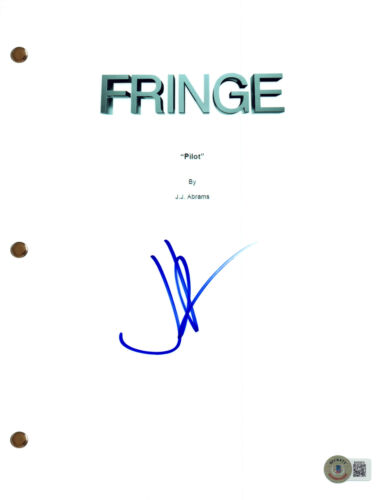 J.J. ABRAMS SIGNED AUTOGRAPH FRINGE PILOT EPISODE SCRIPT SCREENPLAY BECKETT COA COLLECTIBLE MEMORABILIA