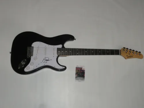 JACK RUSSELL SIGNED BLACK ELECTRIC GUITAR GREAT WHITE PROOF JSA COA COLLECTIBLE MEMORABILIA