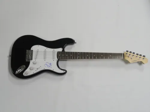 JAKE MILLER SIGNED BLACK ELECTRIC GUITAR FIRST FLIGHT HOME PROOF