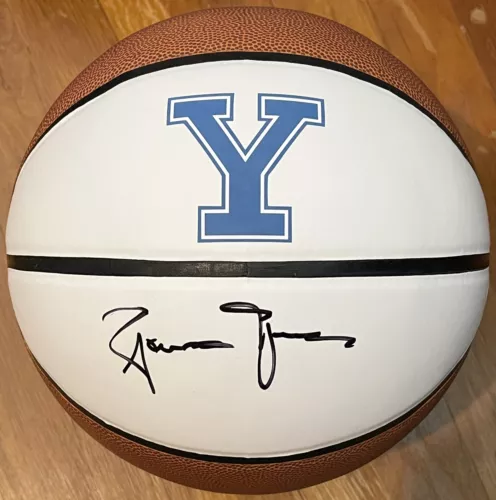 JAMES JONES SIGNED AUTOGRAPHED YALE BULLDOGS LOGO BASKETBALL JSA COA COLLECTIBLE MEMORABILIA