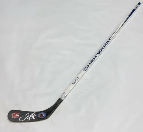 JAROME IGINLA SIGNED SHERWOOD HOCKEY STICK CALGARY FLAMES HALL OF FAME JSA COA