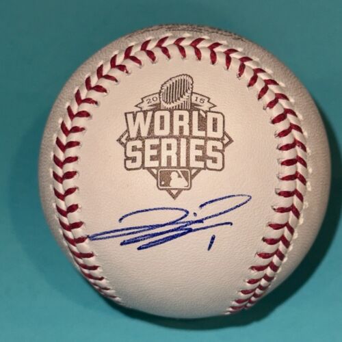 JARROD DYSON (KC ROYALS) SIGNED 2015 WORLD SERIES BASEBALL W/ BECKETT COA (BAS) COLLECTIBLE MEMORABILIA