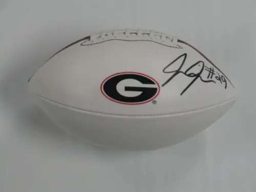 JARVIS JONES SIGNED GEORGIA BULLDOGS LOGO FOOTBALL PITTSBURGH STEELERS