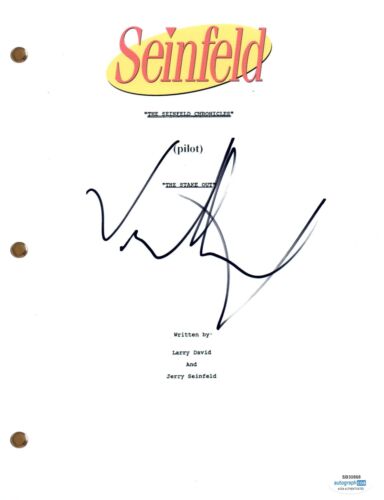 JASON ALEXANDER SIGNED SEINFELD PILOT SCRIPT FULL SCREENPLAY AUTOGRAPH ACOA COA COLLECTIBLE MEMORABILIA