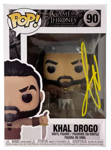 JASON MOMOA SIGNED KHAL DROGO FUNKO GAME OF THRONES AUTHENTIC AUTOGRAPH BECKETT COLLECTIBLE MEMORABILIA