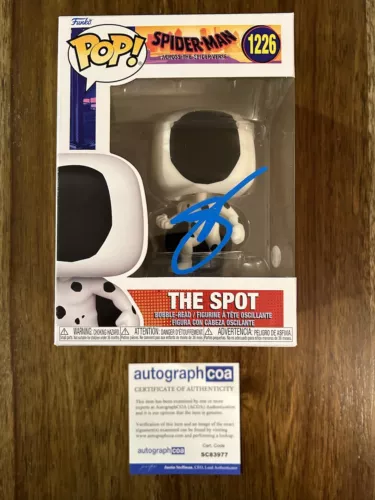 Jason Schwartzman ‘Spider-Man’ Signed Funko Pop ‘The Spot’ ACOA Spiderman