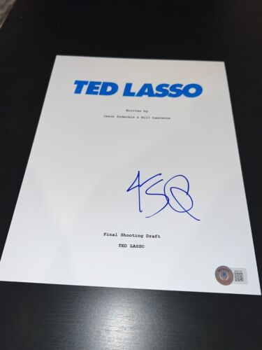 JASON SUDEIKIS SIGNED AUTOGRAPH TELEVISION SCRIPT TED LASSO APPLE BECKETT BAS F COLLECTIBLE MEMORABILIA