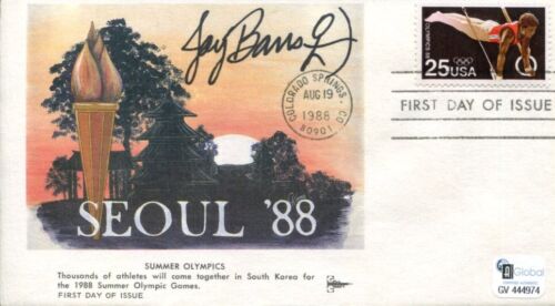 JAY BARRS US OLYMPIC GOLD SILVER MEDAL ARCHER ARCHERY SIGNED AUTOGRAPH FDC COA COLLECTIBLE MEMORABILIA