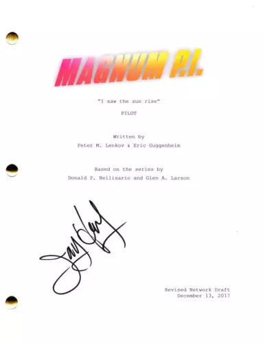 JAY HERNANDEZ SIGNED AUTOGRAPH MAGNUM PI FULL PILOT SCRIPT SCREENPLAY COLLECTIBLE MEMORABILIA