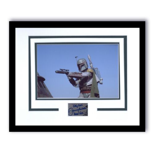 JEREMY BULLOCH “STAR WARS” AUTOGRAPH SIGNED ‘BOBA FETT’ FRAMED 11×14 DISPLAY B COLLECTIBLE MEMORABILIA