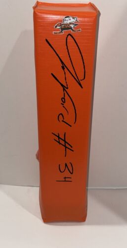 JEROME FORD SIGNED TOUCHDOWN PYLON CLEVELAND BROWNS FOOTBALL PROOF COLLECTIBLE MEMORABILIA