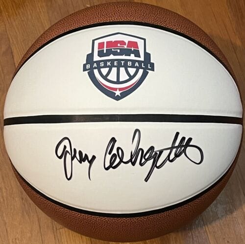 Jerry Colangelo Signed Autographed Team USA Logo Basketball PSA/DNA COA ...