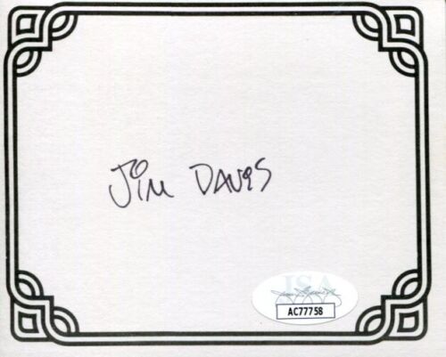 JIM DAVIS GARFIELD AUTHOR COMIC STRIP CARTOONIST SIGNED AUTOGRAPH BOOKPLATE JSA COLLECTIBLE MEMORABILIA