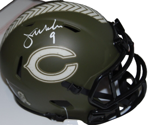 JIM MCMAHON SIGNED (CHICAGO BEARS) SALUTE MINI FOOTBALL HELMET PSA/DNA AN42515 COLLECTIBLE MEMORABILIA