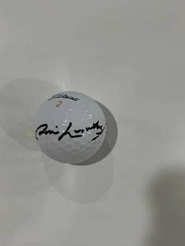 JIM NANTZ SIGNED TITLEIST MASTERS GOLF BALL CBS PROOF RARE COLLECTIBLE MEMORABILIA